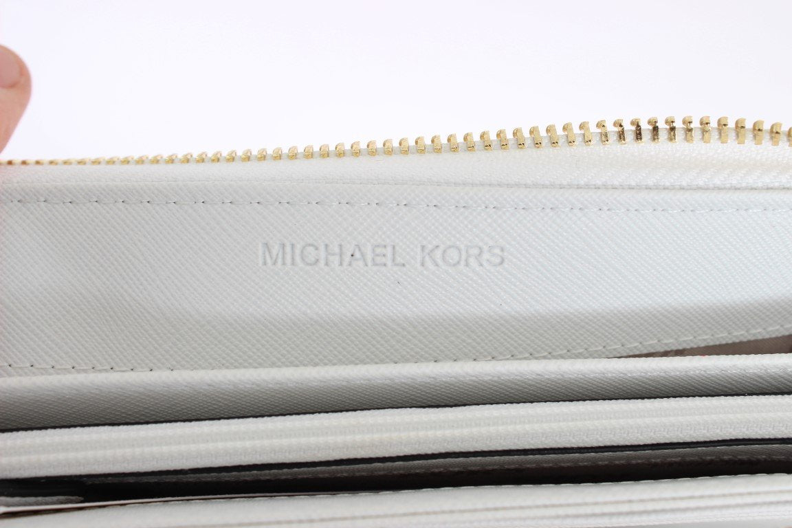 White Black GREENWICH Continental Wallet