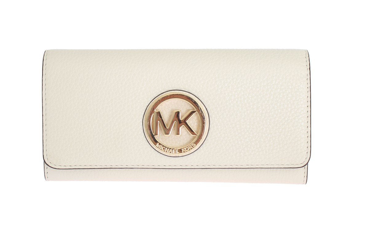 White FULTON Continental Wallet
