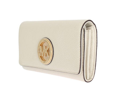 White FULTON Continental Wallet