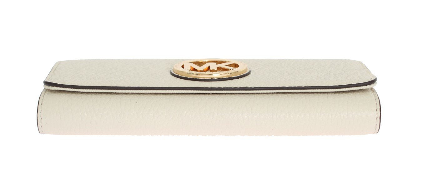 White FULTON Continental Wallet