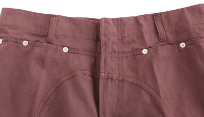 Bordeaux Cotton Straight Fit Jeans