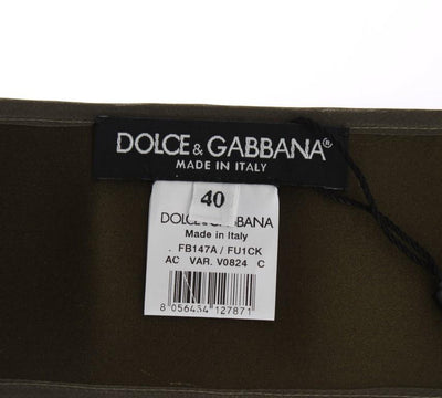 Green Silk Wide Belt