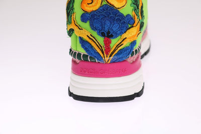 Green Neoprene Crystal Espadrilles Shoes