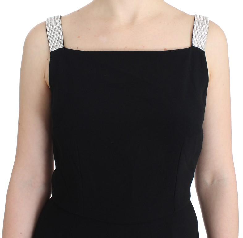 Black crystal embellished dress