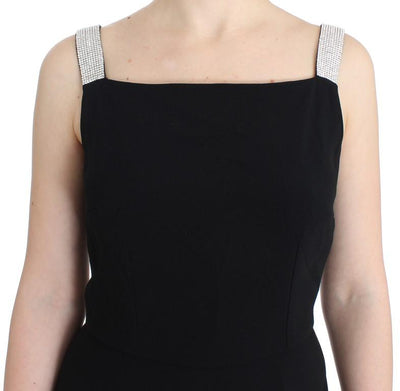 Black crystal embellished dress