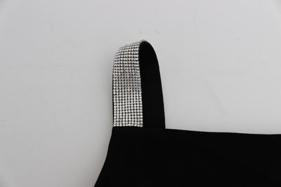 Black crystal embellished dress