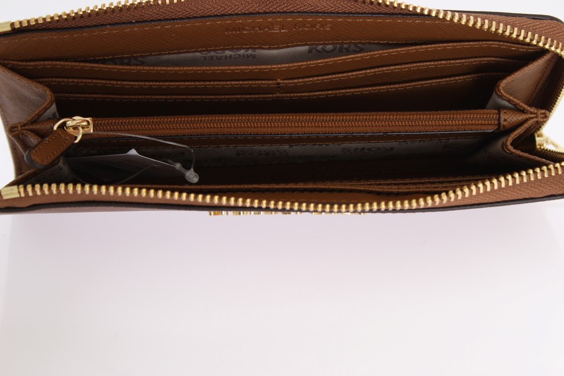 Brown JET SET TRAVEL Carryall Wallet