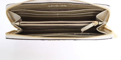 White CENTER STRIPE Continental Wallet