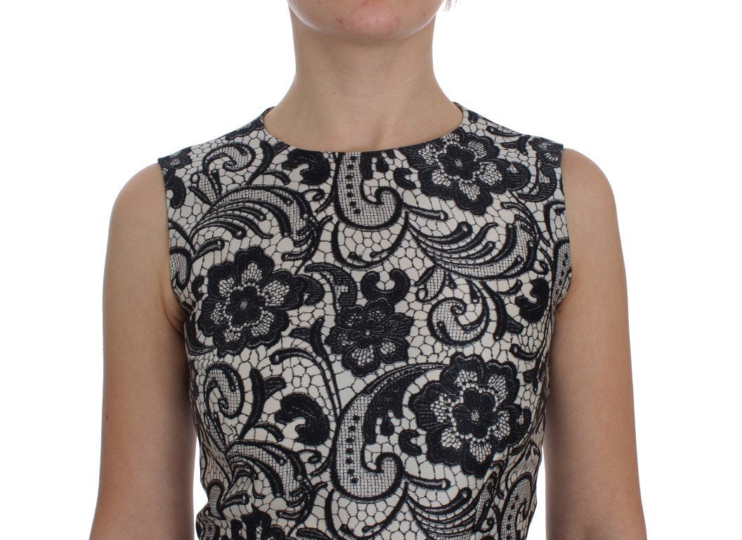 Black Floral Silk Empire Maxi Long Dress