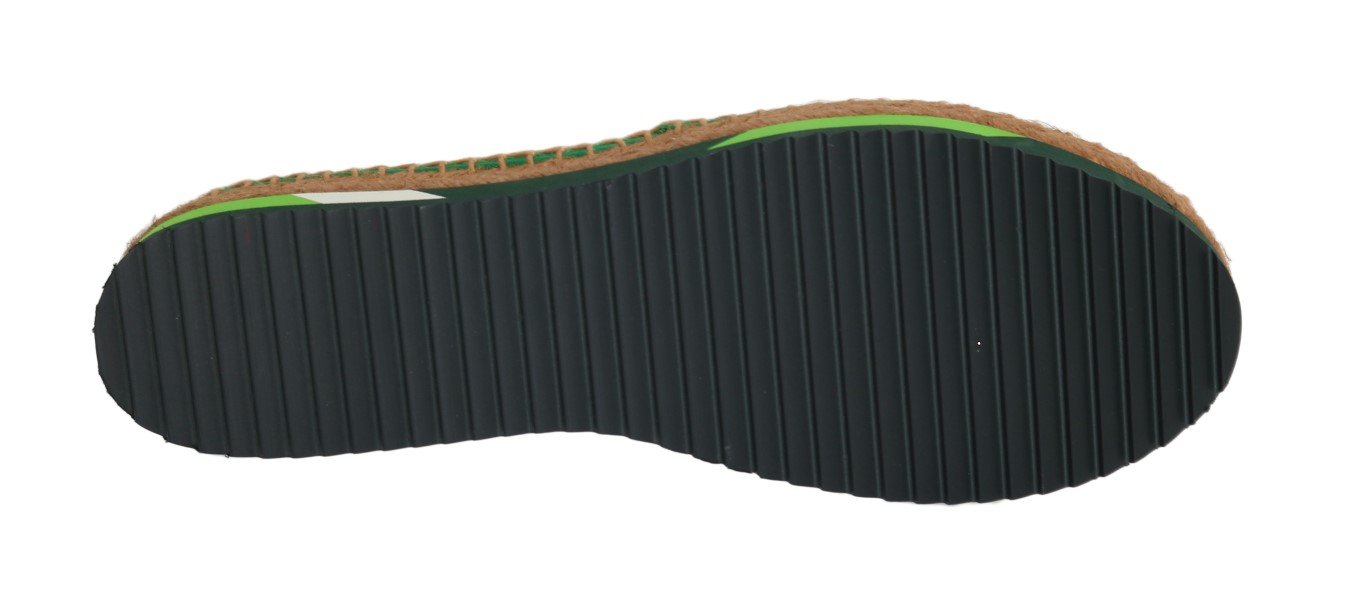 Green Silk Raso Crystal Espadrilles Shoes