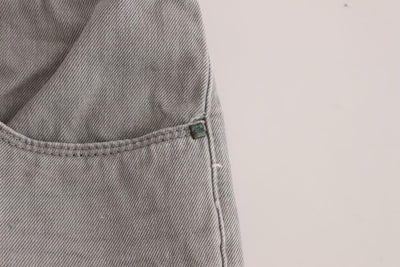 Gray denim regular fit jeans