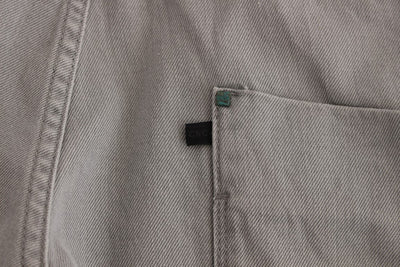 Gray denim regular fit jeans