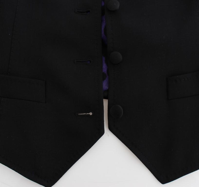 Black Leopard Vest