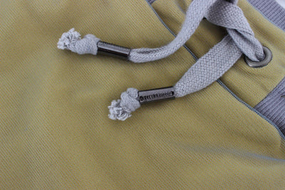 Gray Yellow Stretch Mini Skirt