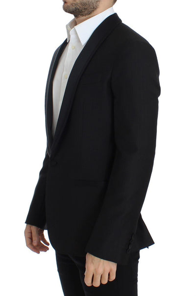 Black wool slim MARTINI blazer