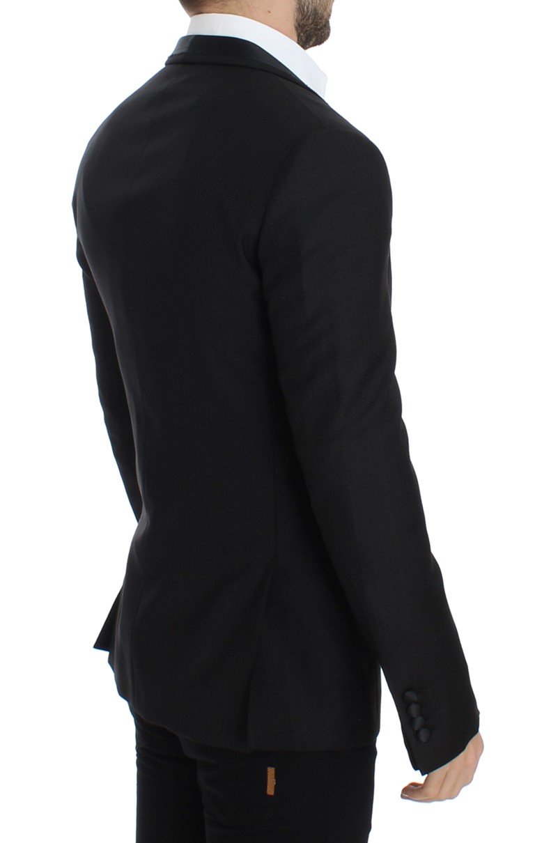 Black wool slim MARTINI blazer