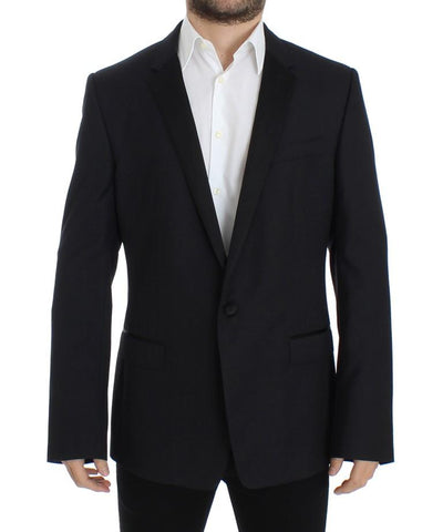 Blue wool slim MARTINI blazer