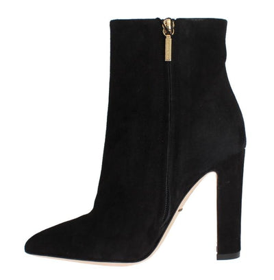Black Suede Ankle Booties