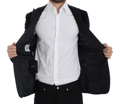 Black striped slim MARTINI blazer