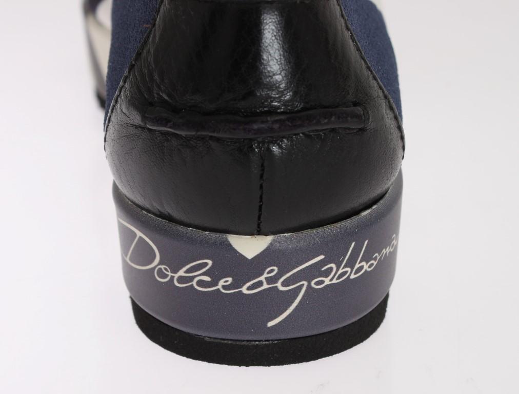 Multicolor Wool Leather Crystal Loafers