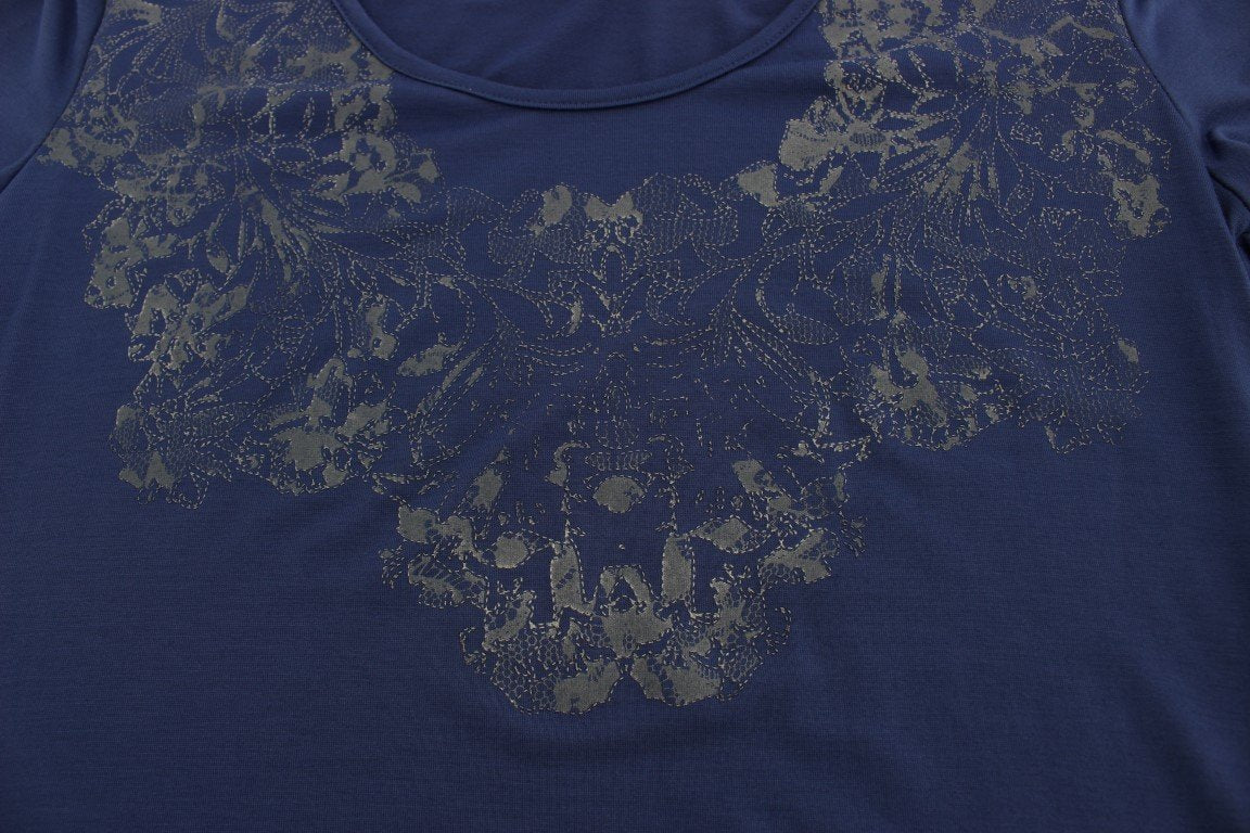 Blue Modal Stretch T-shirt