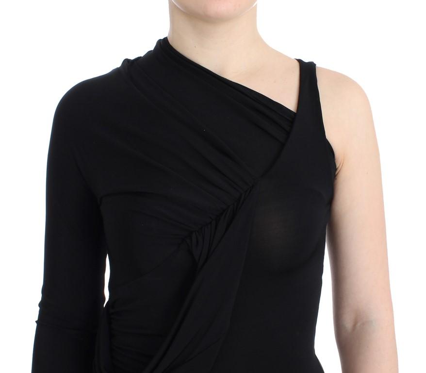 Black one sleeve top