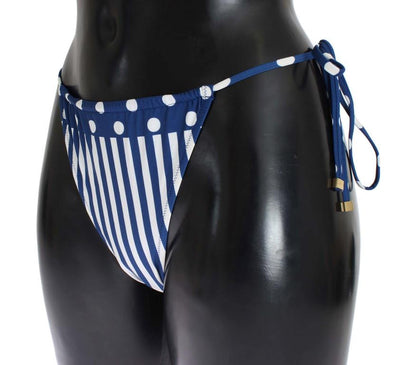 Blue Polka Dot Bikini Bottoms