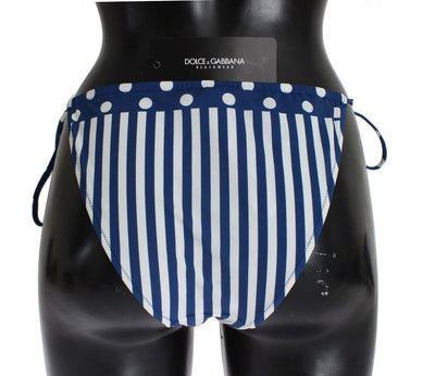 Blue Polka Dot Bikini Bottoms