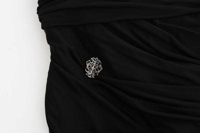 Black strapless maxi dress