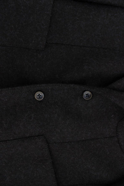 Blue two button alpaga blazer