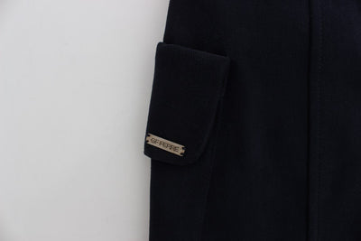 Blue Cotton Denim Mini Skirt