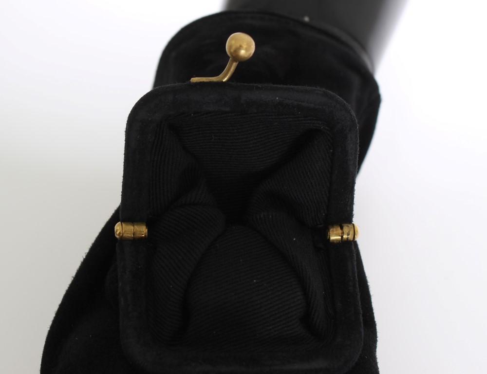 Black Leather Fingerless Gloves