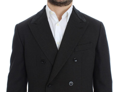Brown wool slim fit blazer