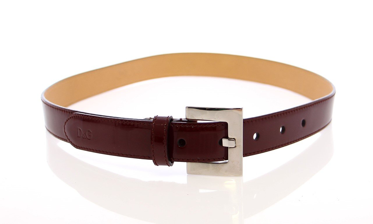 Red Leather Logo Belt