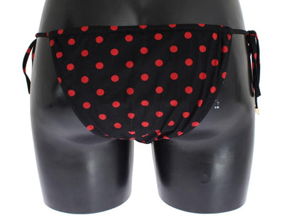 Black Red Bikini Bottom Swimwear Beachwear