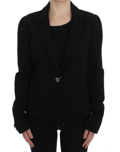 Black Stretch Blazer Jacket