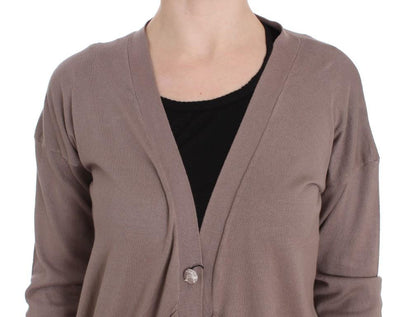 Pink Button Down Cardigan Sweater