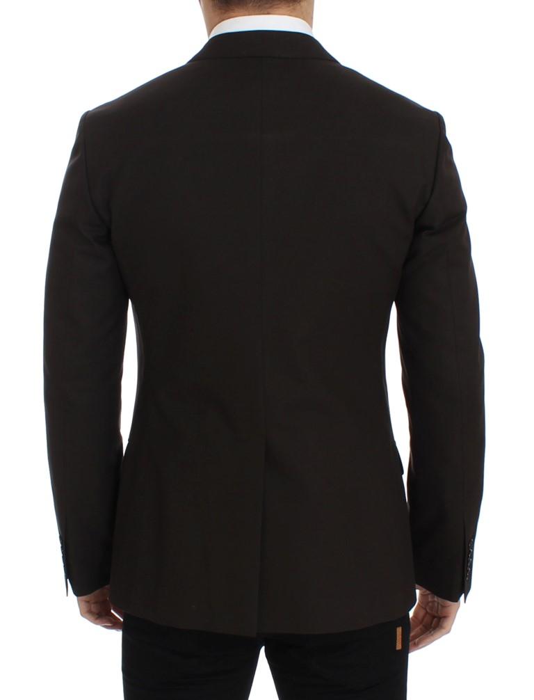 Brown wool MARTINI slim fit blazer