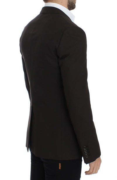 Brown wool MARTINI slim fit blazer