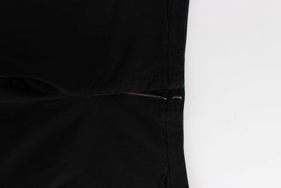 Black straight cotton pants