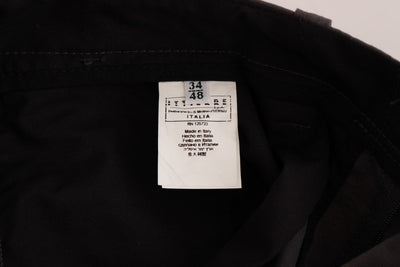 Gray Cotton Straight Fit Chinos Pants