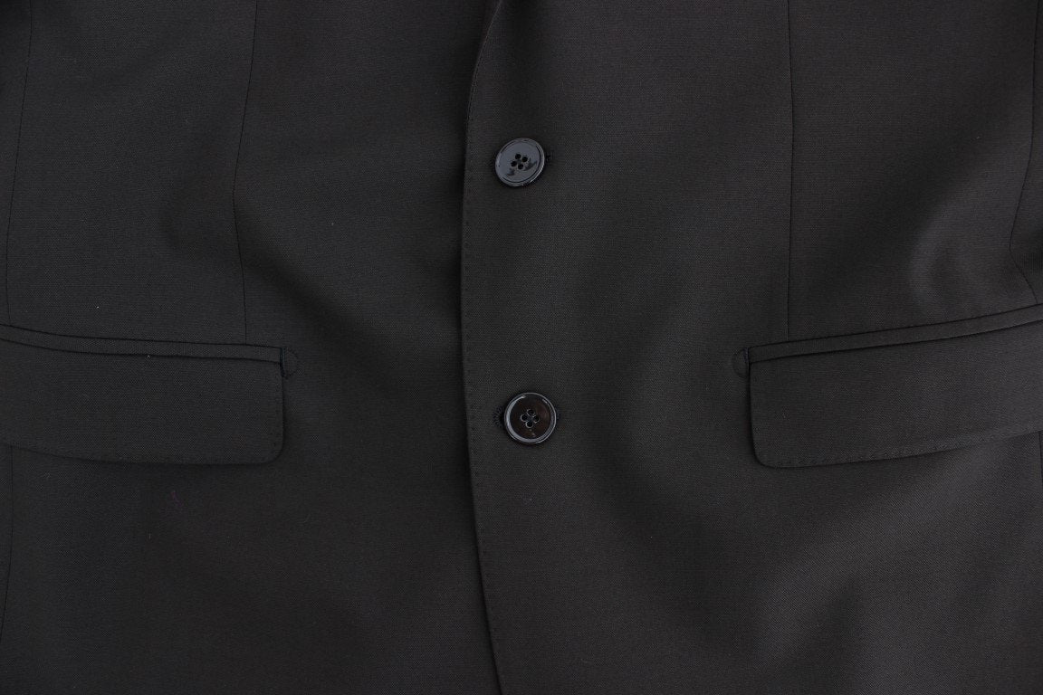 Brown wool MARTINI slim fit blazer