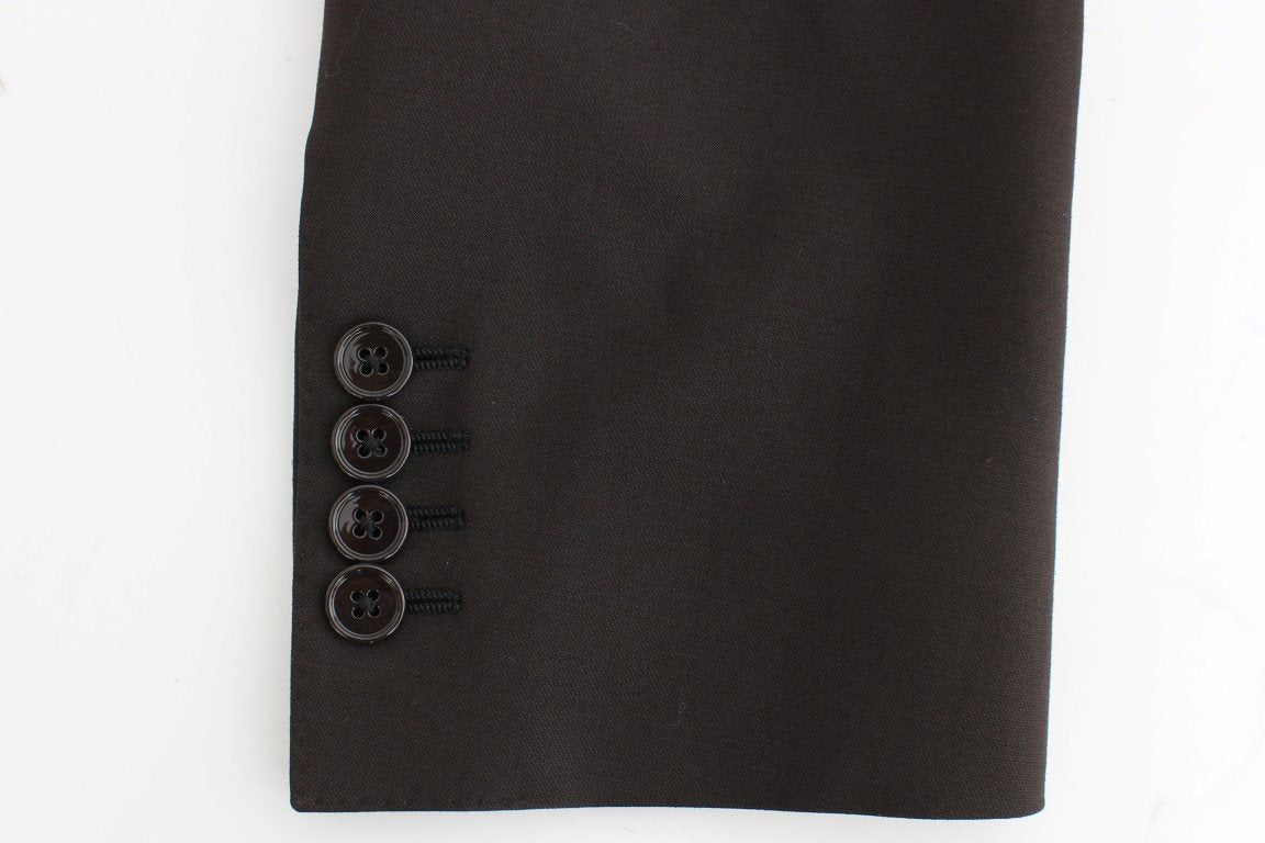 Brown wool MARTINI slim fit blazer
