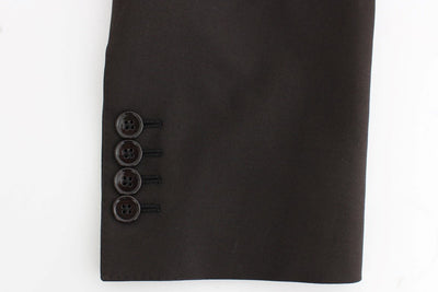 Brown wool MARTINI slim fit blazer
