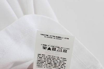 White Cotton Crewneck T-shirt