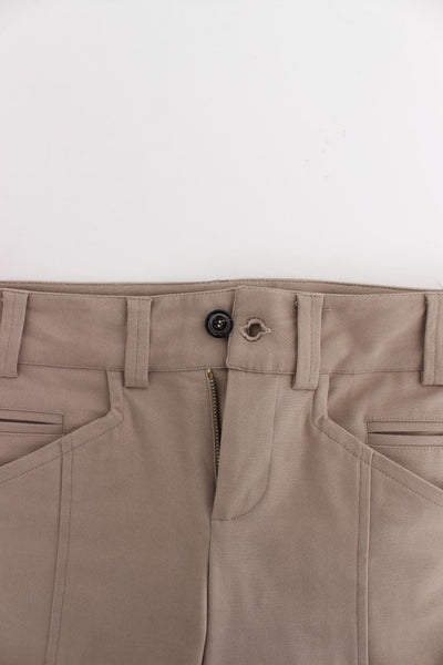 Beige slim dress pants