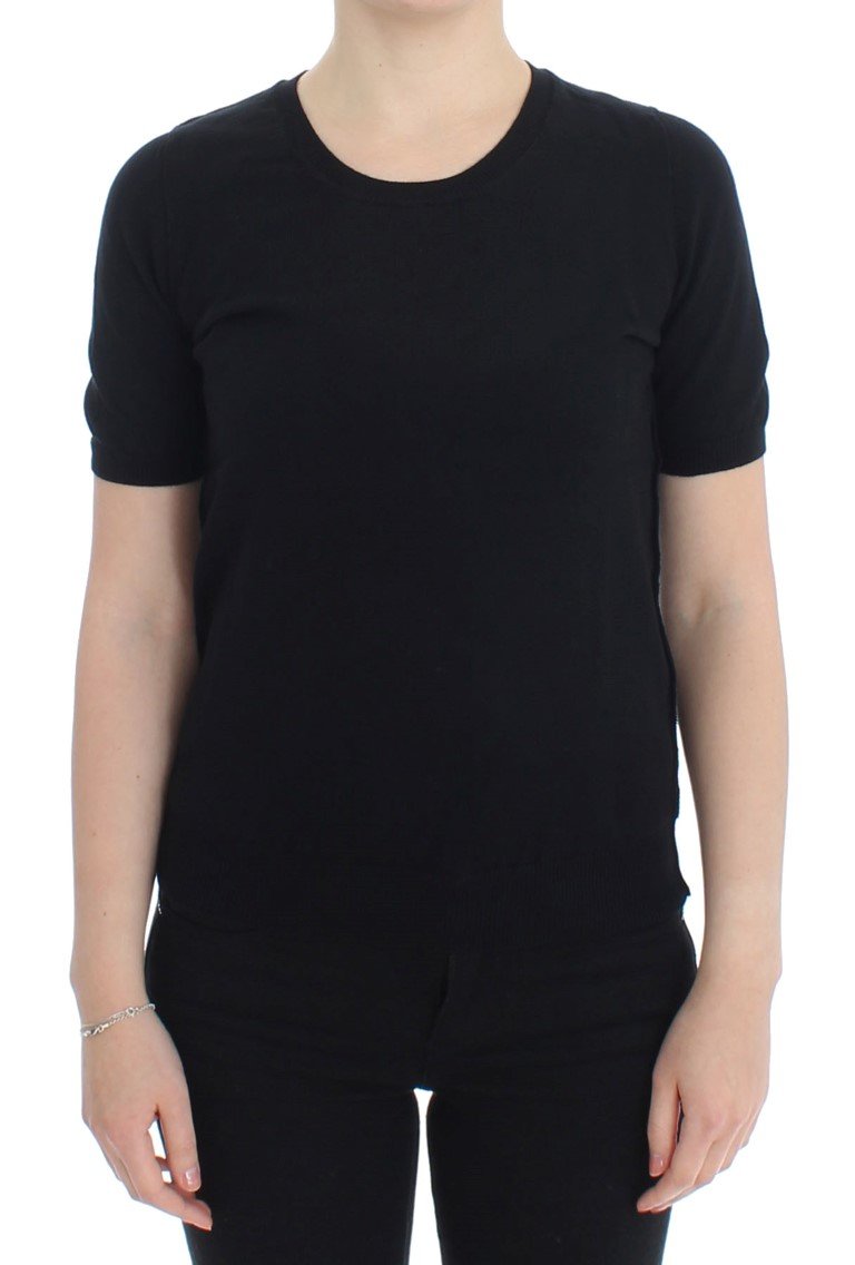 Black Crewneck Sweater T-shirt