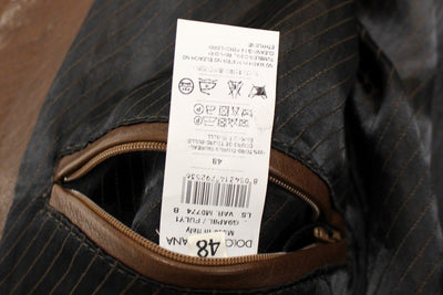 Brown Bull Taurus Leather Jacket Coat