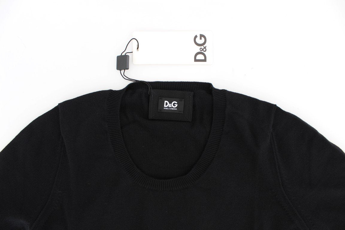 Black Crewneck Sweater T-shirt