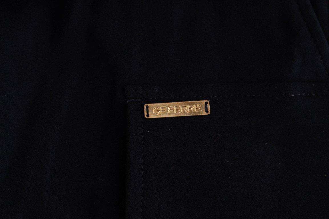 Blue Cotton Cargo Straight Fit Pants